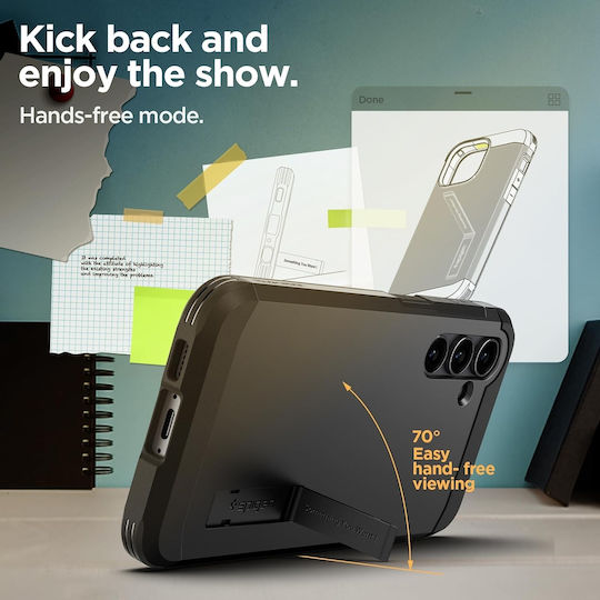 Spigen Tough Armor Back Cover Πλαστικό / Σιλικόνης 2mm Μαύρο (Galaxy S23 FE)