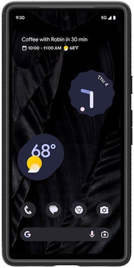 Spigen Liquid Air Задна корица Силикон матово черно (Google Pixel 7a)