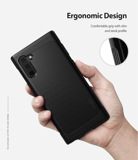 Ringke Onyx Back Cover Σιλικόνης Μαύρο (Galaxy Note 10)