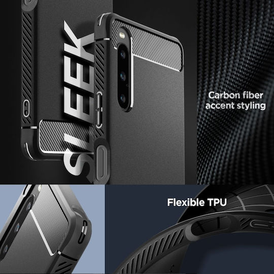 Spigen Rugged Armor Back Cover Silicon 2mm negru mat (Sony Xperia 10 V)