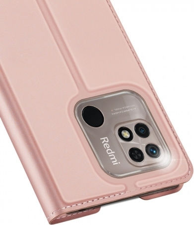 Dux Ducis Skin Pro Book Δερματίνης Ροζ (Xiaomi Redmi 10C)