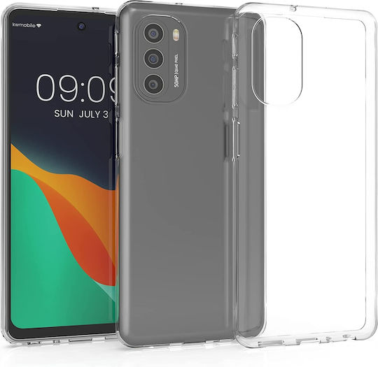 KWmobile Umschlag Rückseite Silikon Transparent (Motorola Moto G51 5G)