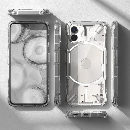 Ringke Fusion X Clear Back Cover Silicon 2mm cu Curea Transparent (Nothing Phone 2)
