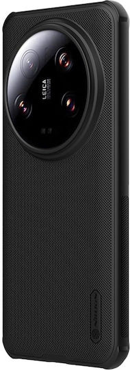 Nillkin Super Frosted Pro Umschlag Rückseite Kunststoff / Silikon 0.5mm Wasserdicht Schwarz (Xiaomi 14 Ultra)