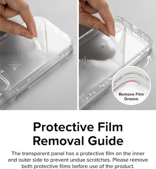 Ringke Fusion Bold Back Cover Πλαστικό / Σιλικόνης Μαύρο (iPhone 15 Pro Max)