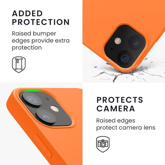 KWmobile Flexible Back Cover Σιλικόνης Cosmic Orange (iPhone 12 mini)