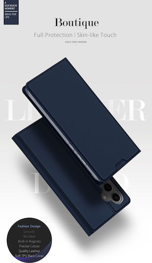 Dux Ducis Skin Pro Book Leather / Synthetic Leather Blue (Samsung S24+)