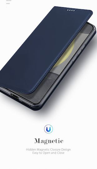 Dux Ducis Skin Pro Книга Кожа / Изкуствена кожа Син (Samsung S24)