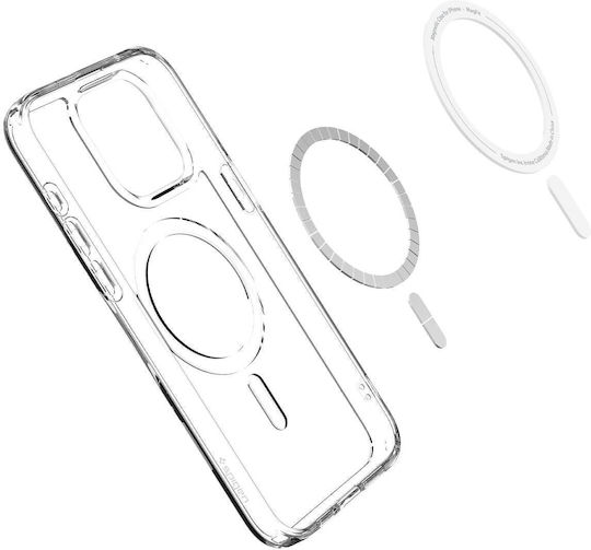 Spigen Crystal Hybrid Back Cover Plastic / Silicone White (iPhone 15 Pro Max)