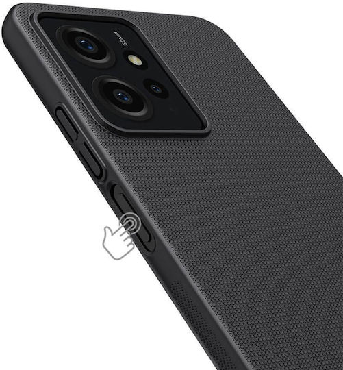 Nillkin Frosted Shield Umschlag Rückseite Silikon Schwarz (Redmi Note 12 4G)