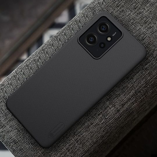 Nillkin Frosted Shield Umschlag Rückseite Silikon Schwarz (Redmi Note 12 4G)
