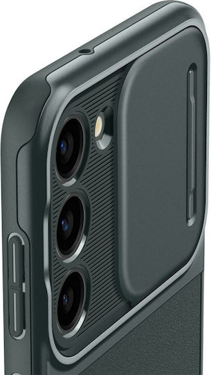 Spigen Optik Armor Back Cover Plastic / Silicone 2mm Abyss Green (Galaxy S23)