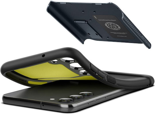 Spigen Slim Armor MagFit Back Cover Plastic / Silicon 2mm ardezie metalică (Galaxy S23+)