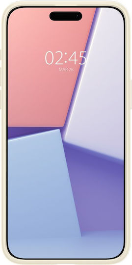 Spigen Thin Fit Umschlag Rückseite Silikon 1.55mm Mute Beige (iPhone 15 Pro)