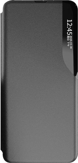Hurtel Eco Leather View Book Δερματίνης Μαύρο (Redmi Note 12 Pro / Poco X5 Pro)