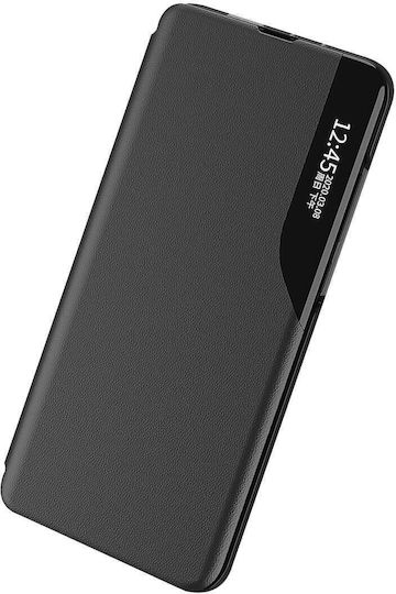 Hurtel Eco Leather View Book Δερματίνης Μαύρο (Redmi Note 12 Pro / Poco X5 Pro)