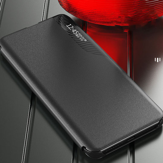 Hurtel Eco Leather View Book Δερματίνης Μαύρο (Redmi Note 12 Pro / Poco X5 Pro)
