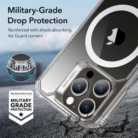 ESR Air Armor Halolock MagSafe Back Cover Silicone Transparent (iPhone 15 Pro)
