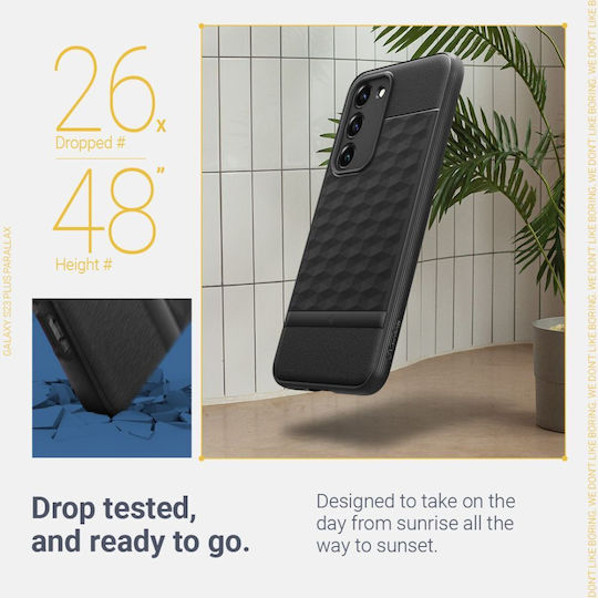 Caseology Parallax Задна корица Силикон матово черно (Galaxy S23+)