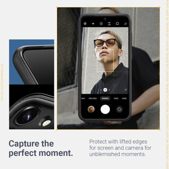 Caseology Parallax Задна корица Силикон матово черно (Galaxy S23+)