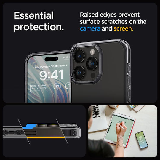 Spigen Ultra Hybrid Back Cover Πλαστικό 2mm Διάφανο (iPhone 15 Pro)
