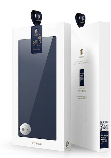 Dux Ducis Skin Pro Buchen Sie Synthetisches Leder Blau (Apple iPhone 13, Apple iPhone 14)