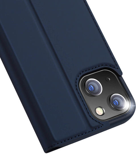 Dux Ducis Skin Pro Buchen Sie Synthetisches Leder Blau (Apple iPhone 13, Apple iPhone 14)