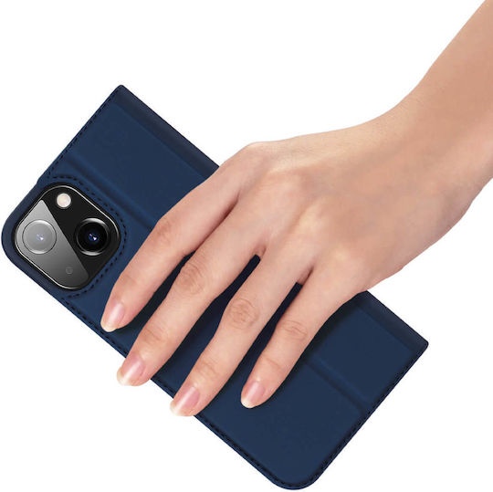 Dux Ducis Skin Pro Buchen Sie Synthetisches Leder Blau (Apple iPhone 13, Apple iPhone 14)
