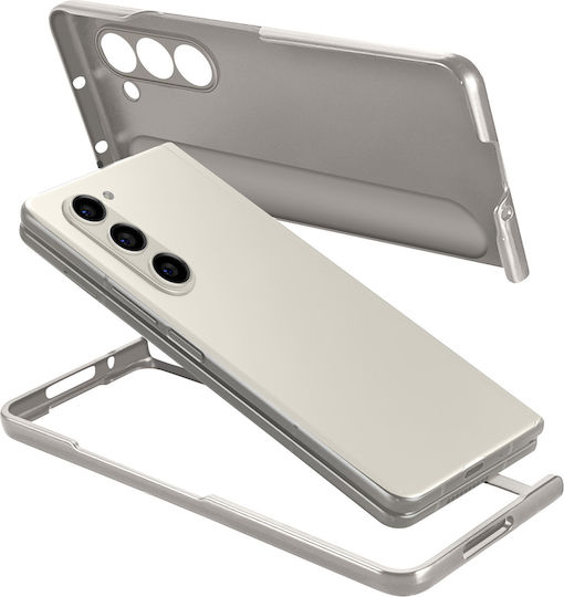 Samsung Back Cover Silicone with Strap Beige (Galaxy Z Fold 5, Samsung)