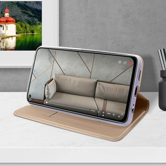 Dux Ducis Skin Pro Book Δερματίνης Ροζ Χρυσό (Redmi Note 9T)