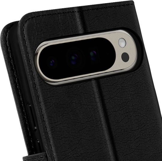 Husă tip portofel Avizar cu suport video pentru Google Pixel 9 Pro XL Negru