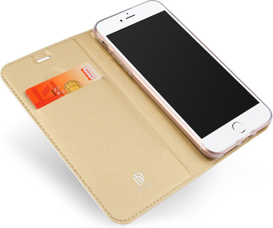 Dux Ducis Skin Pro Book Piele artificială Auriu (Realme 7 Pro)