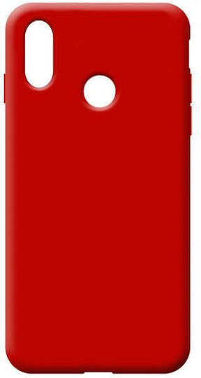 Soft Touch Umschlag Rückseite Silikon Rot (Huawei P20 Lite)