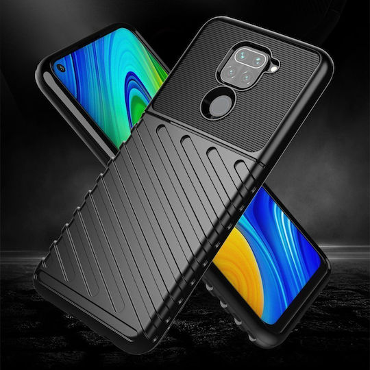 Hurtel Thunder Back Cover Plastic Verde (Redmi Note 9)