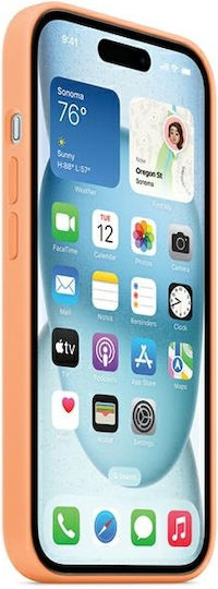 Apple Back Cover Silicone Orange (iPhone 15 Plus)
