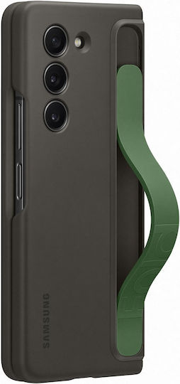 Samsung Back Cover Σιλικόνης με Λουράκι Γκρι (Galaxy Z Fold5)