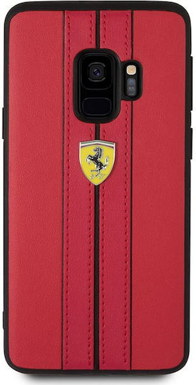 Ferrari Hardcase Back Cover Δερματίνης Κόκκινο (Galaxy S9)