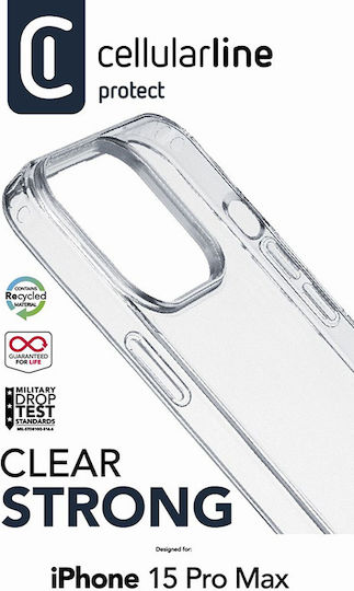 Cellular Line Back Cover Πλαστικό Διάφανο (iPhone 15 Pro Max)