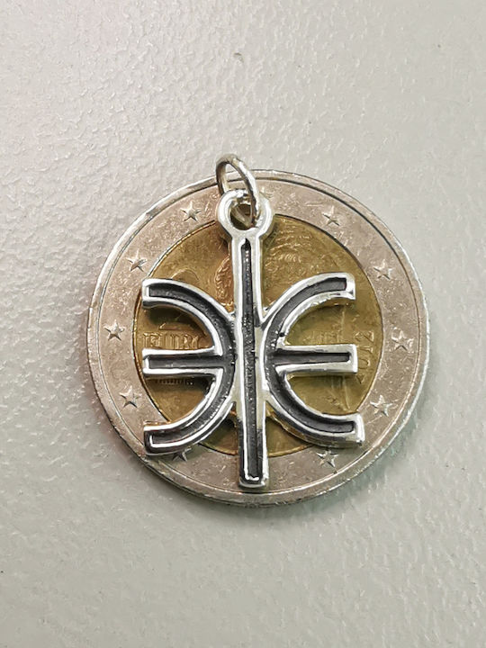 Delphikon Epsilon Silver Plated Leather Cord Clasp