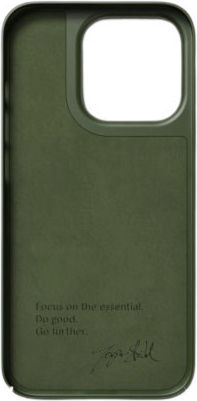Nudient Thin Задна корица Пластмаса 1мм Pine Green (iPhone 14 Pro)