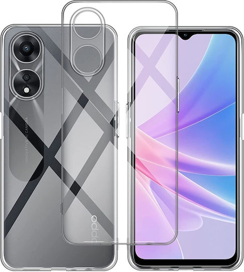 Umschlag Rückseite Silikon 2mm Transparent (Oppo A78 5G)