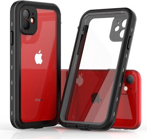 Redpepper Dot+ С пълно покритие (360°) Пластмаса 2мм Водоустойчив Черен (iPhone 11)