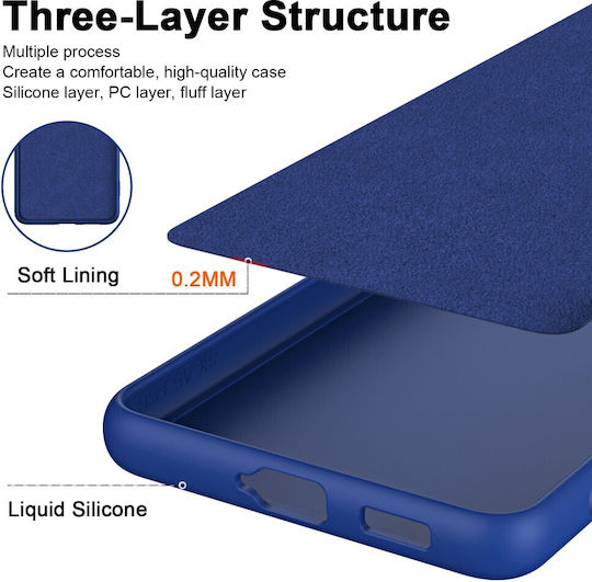 Senso Back Cover Σιλικόνης Μπλε (Redmi Note 13 4G)