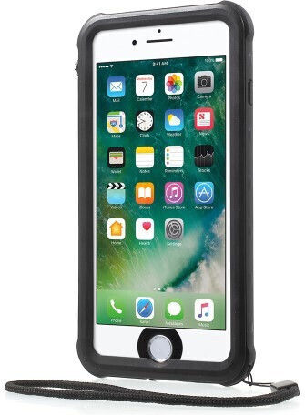 Redpepper Shockproof Waterproof 360 Full Cover Silicone Waterproof Black (iPhone 8/7 Plus)