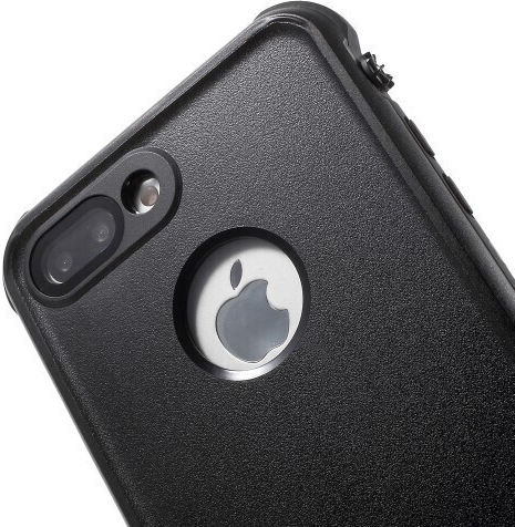 Redpepper Shockproof Waterproof 360 Full Cover Silicone Waterproof Black (iPhone 8/7 Plus)