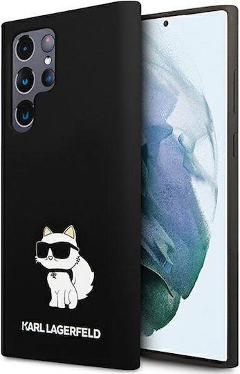Karl Lagerfeld Choupette NFT Logo Back Cover Σιλικόνης Μαύρο (Galaxy S23 Ultra)