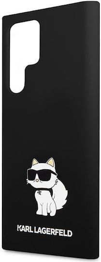 Karl Lagerfeld Choupette NFT Logo Back Cover Σιλικόνης Μαύρο (Galaxy S23 Ultra)
