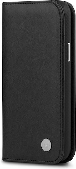 Moshi Overture Wallet Δερματίνης Jet Black (iPhone 13 Pro)