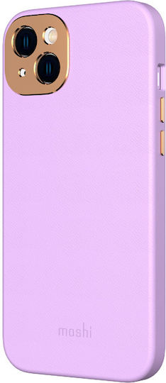 Moshi Napa Slim Back Cover Piele artificială Lavender Purple (iPhone 14 Plus)