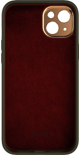 Moshi Napa Slim Umschlag Rückseite Synthetisches Leder Juniper Green (iPhone 14 Plus)